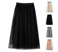 YCBMINGCAN Tüllrock Mädchen Lang Festlich | Maxi Tutu Rock Kinder für Hochzeit & Blumenmädchen | A-Linie Tüll mit Elastischem Bund für Geburtstag Party 1-10 Jahre