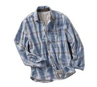 YCBMINGCAN Warehouse Deal Business Hemd Herren Holzfällerhemd Herren Hemd Kariertes Freizeithemd Lange Ärmel Flanellhemden Arbeitshemd Warm Holzfällerhemd Regular fit Hemd Herren Langarm Bügelfrei