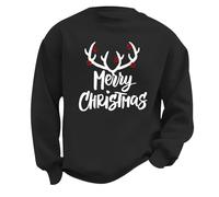 YCBMINGCAN Weihnachtspullover Herren Lustig Winter Fleece Warm Bottoming Shirt Weihnachten Gedrucktes Damen Sweatshirt Fit Bottoming Weihnachts Sweatshirt Herren (A, XL)