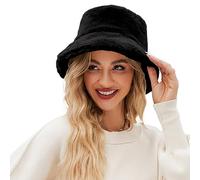 YCBMINGCAN Wintermütze Damen Bucket Hat Winter Warme Mütze Fischerhut Plüsch Damenmütze Einfarbig Fischermütze Winterhut Weich Eimerhut Freizeitmütze Outdoor Freizeit Mütze Damen Mädchen Unisex