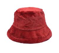 YCBMINGCAN Wintermütze Damen Bucket Hat Winter Warme Mütze Fischerhut Plüsch Damenmütze Einfarbig Fischermütze Winterhut Weich Eimerhut Freizeitmütze Outdoor Freizeit Mütze Damen Mädchen Unisex