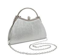 YCHUCH Dame Geldbörse Hochzeit Kupplungen Plissee Handtasche Für Frauen Mädchen Schulter Umhängetaschen Mit Kette Mode Tasche Abend Exquisite Abend