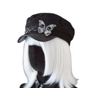 YCHUCH Handgefertigte Dunkle Baskenmütze Japanische Trend Malermütze Unisex Cabbie Mütze Für Outdoor Freizeit Foto Requisiten Alltägliche Lässige