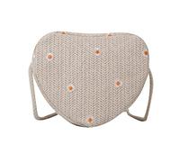 YCHUCH Liebe Herzförmige Strohtasche Mode Frauen Gewebte Umhängetasche Casual Shopping Sommer Handtaschen Für Mädchen Stroh Umhängetasche Klein
