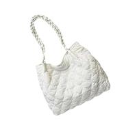 YCHUCH Trendige Gesteppte Umhängetasche. Geräumige Arbeits Und Freizeithandtasche Aus Baumwolle Für Den Büroweg Mit Doppelter Tragemöglichkeit. Praktische Verstärkte Nähte