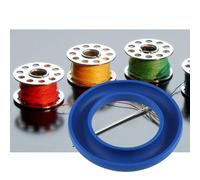 Yctze Blauer Gummi-Spulenhalter Zum Nähen, Basteln und Sticken - Flexible Aufbewahrungslösung für Industrie- und Haushalts-Nähmaschinenspulen - Einfacher Zugriff, Nein oder - Passend für (BLUE)