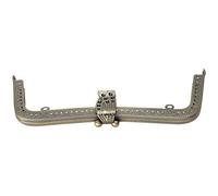 Yctze DIY-Geldbörsenrahmen aus Metall, 20 Cm, mit Retro-geprägtem Griff - Verschlussverschluss für Handtaschen, Geldbörsen und Gepäck - Perfektes Hardware-Zubehör Zum Basteln und Personalisieren