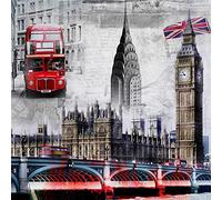 ycyingcheng 5D Diamantstickerei, London Kreuzstich-Malerei, 5D-Diamant-Malerei DIY-Set, Diamant-Stickerei Kristall Strass Malerei Strass Handwerk Wohnzimmer Dekoration