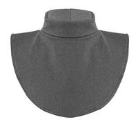 Yeahdor Unisex Abnehmbare Kragen Fake Rollkragen Basic Gefälschter Kragen mit Streifen zu Top Hemd Oberteil Unterwäsche für Winter Herbst Grau Einheitsgröße