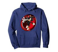 Year of Shadow: Fearless - Shadow The Hedgehog Pullover Hoodie, Unisex für Erwachsene, Marineblau, XXL
