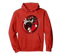 Year of Shadow: Fearless - Shadow The Hedgehog Pullover Hoodie, Unisex für Erwachsene, Rot, M