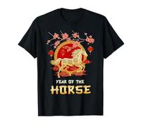 Year of The Horse Chinese Zodiac Lucky Coin Wealth Prosperit T-Shirt
