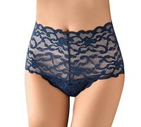 YEBIRAL 1er Spitze Unterwäsche Damen High Waisted Slip Set Hohe Taille Unterhosen Sexy Hipster Soft Slips Bequem Underwear Frauen Nahtlos Spitzen Mehrpack L-XXL