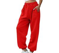 YEBIRAL Deals of The Day Damen Jogginghose Sporthose Damen Lang High Waist Sporthose Weites Bein Sweatpants Mit Elastischem Bund Yogahose Trainingshose Fitness Sweathose Open Leg Jogger Damen