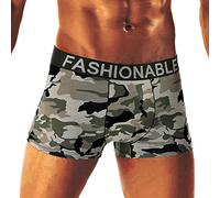 YEBIRAL Herren Camouflage Weich Unterhosen Knickers Shorts Sexy Unterwäsche Gummizug Männer （X-Large，A）