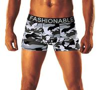 YEBIRAL Herren Camouflage Weich Unterhosen Knickers Shorts Sexy Unterwäsche Gummizug Männer （X-Large，B）