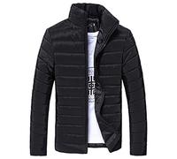 YEBIRAL Herren Übergangsjacke Jacke Outdoor Freizeitjacke Winter Daunenjacke Gesteppt Langarm Steppjacke Ultraleicht Winddicht Hoher Kragen mit Tasche