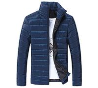 YEBIRAL Herren Übergangsjacke Jacke Outdoor Freizeitjacke Winter Daunenjacke Gesteppt Langarm Steppjacke Ultraleicht Winddicht Hoher Kragen mit Tasche