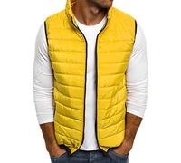 YEBIRAL Weste Herren Herbst Winter Bodywarmer Steppweste Funktionsweste Outdoor Freizeit Sport Vest Ärmellos Jacke mit Stehkragen
