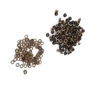 Yechiry „Hochwertige Messingösen und Eisenscheiben, 100 Stück, für -Nähen, 5 Mm, 0,196 Zoll, Kleine Ösen für Lederhandwerkszubehör“ (Metall 3)