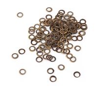 Yechiry „Hochwertige Messingösen und Eisenscheiben, 100 Stück, für -Nähen, 5 Mm, 0,196 Zoll, Kleine Ösen für Lederhandwerkszubehör“ (Metall)