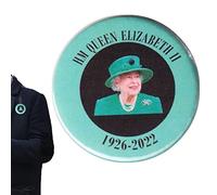 Yeeda Queen Elizabeth II Button Pin Badge, 1926-2022 Memorial Service Decor Geschenk Remembrance Souvenir Anstecknadel Metall Badge