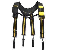 yeeplant X-Back Werkzeuggürtel-Hosenträger mit verstellbaren Trägern, gepolstert, strapazierfähig, schwarz/gelb, professionelle Qualität