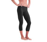 YEESAM Schwimmleggings für Damen, für einen bedeckten Körper, 3/4-Länge, für Surfen, Yoga, viele Sportarten, UV-Schutzfaktor 50+, Schwarz