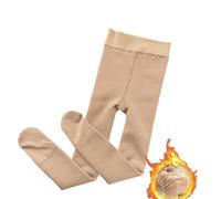 Yeeteepot Mädchen Warme Strumpfhose Winter Leggings Thermo Hosen | Warm Gefütterte Leggings Strumpfhosen Bequeme Elastisch Weiche Strumpfhose Thermo Verdicken Hose Strümpfe für Kinder