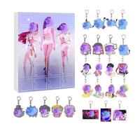 YEJAHY 24 Stück Dem0n Hun-ters Schlüsselanhänger Set, Acryl Karikatur Anhänger, Anime-Sammlerstück-Set, Blinder Kasten Kinder Fan Geschenke, Anime Geschenk für Fans & Anime-Fans (B)