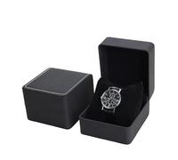 YekouMax Uhrenbox herren, Aufbewahrungsbox für smartwatch und armbanduhren, PU Leather Gift Box for Watch, Jewellery, Birthda, Boyfriend, Men and Women (1, Matt-schwarz)