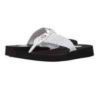 Yellow Box Damen Soleil Keilsandale, weiß/silberfarben, 41 EU