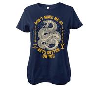 Yellowstone Offizielles Lizenzprodukt Beth Dutton Damen T-Shirt (Marineblau), Mittel