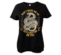 Yellowstone Offizielles Lizenzprodukt Beth Dutton Damen T-Shirt (Schwarz), Groß