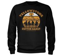 Yellowstone Offizielles Lizenzprodukt Cowboys Sweatshirt (Schwarz), Medium