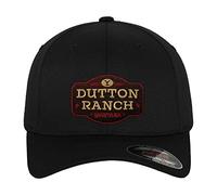 Yellowstone Offizielles Lizenzprodukt Dutton Ranch Flexfit Cap (Schwarz), Klein/Mittel