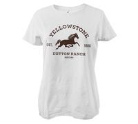 Yellowstone Offizielles Lizenzprodukt Dutton Ranch - Montana Damen T-Shirt (Weiß), XX-Large