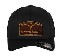Yellowstone Offizielles Lizenzprodukt Flexfit Cap (Schwarz), Groß/X-Large