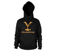 Yellowstone Offizielles Lizenzprodukt Groß & Hoch Kapuzenpullover (Schwarz), XXXX-Large