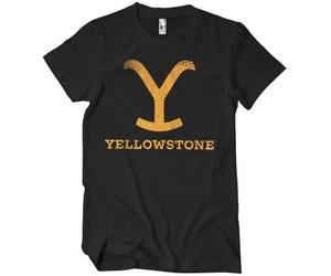 Yellowstone Offizielles Lizenzprodukt Herren T-Shirt (Schwarz), Klein