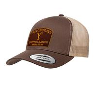 Yellowstone Offizielles Lizenzprodukt Premium Trucker Cap (Braun-Khaki), Einheitsgröße
