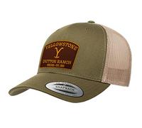 YellowStone Offizielles Lizenzprodukt Premium Trucker Cap (Olive-Khaki), Einheitsgröße
