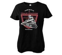 Yellowstone Offizielles Lizenzprodukt Taking You to The Train Station Damen T-Shirt (Schwarz), Large