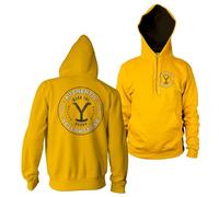 Yellowstone Offizielles Lizenzprodukt Wear The Brand Kapuzenpullover (Gold), Mittel