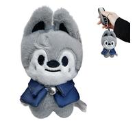 yeloumiss Stray Kids 10 cm Schlüsselanhänger aus der Skzoo-Serie, Motiv Wolf Chan, Anhänger für Rucksäcke und Taschen (Wolf Chan)