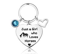 YELUWA Pferd Geschenke Für Mädchen, Schlüsselanhänger, Nur Ein Pferd Liebende Mädchen Anhänger, Geburtstagsgeschenk Für Frau, Schwester, Pferdeliebhaber Mit Geschenk-Box