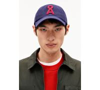 ARMEDANGELS Unisex Kappe aus Bio-Baumwolle YENAAS LOGAA Tinted Navy-scarlet Red