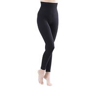 Yenita 1er Pack Damen Slim Leggings Taillen-Leggings Bauchweg Miederhose schwarz, Gr. L
