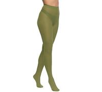 Yenita 3er Pack Damen Strumpfhosen 70 Den, Matte, Blickdichte Mikrofaser Strumpfhose (L, Oliv 3er Pack)