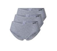 Yenita 3er Set Damen Basic Unterwäsche-Collection, Hipster, Grau, Gr. L